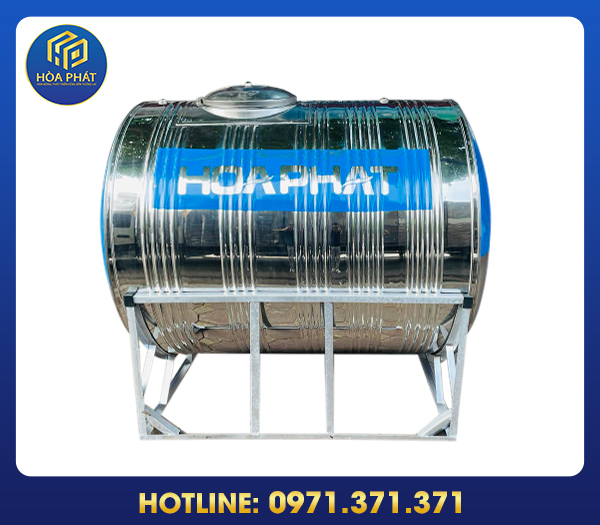 Bồn nước inox Hòa Phát nằm 300L